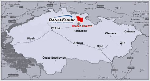 mapa CR